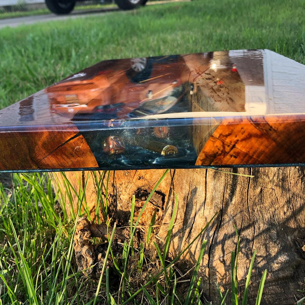 Bullet Casing River Butcher Block