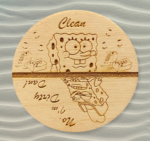 Dirty Dan/ SpongeBob Dishwasher Magnet