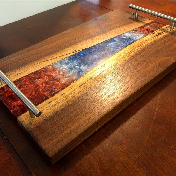 Patriotic Fractal Charcuterie Board