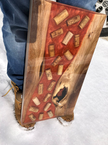 Wine Cork River Board Butcher Block