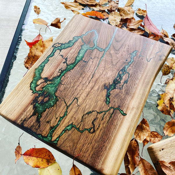 Black Walnut Fractal Charcuterie board