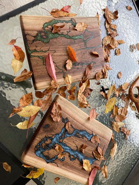 Black Walnut Fractal Charcuterie board