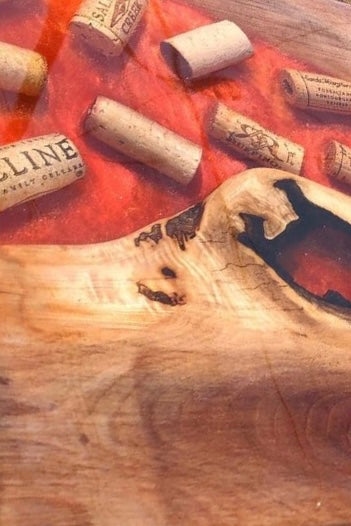 Wine Cork River Board Butcher Block