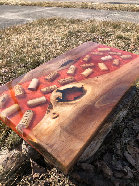 Wine Cork River Board Butcher Block