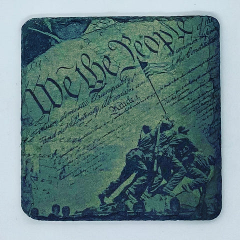 We the People Engraved Slate Coater